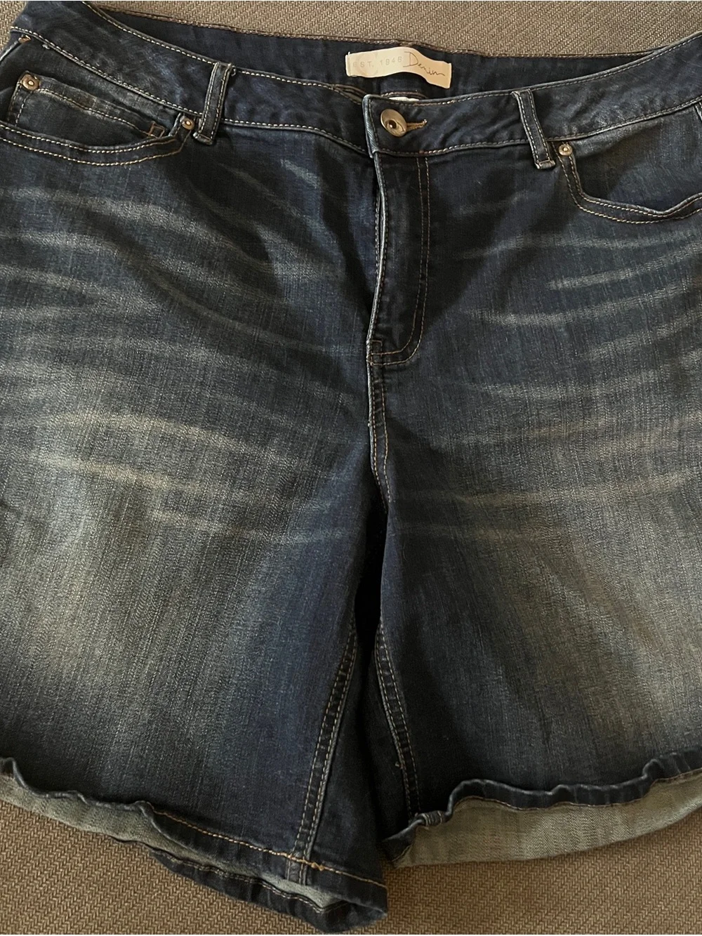 Dark Wash Denim Shorts